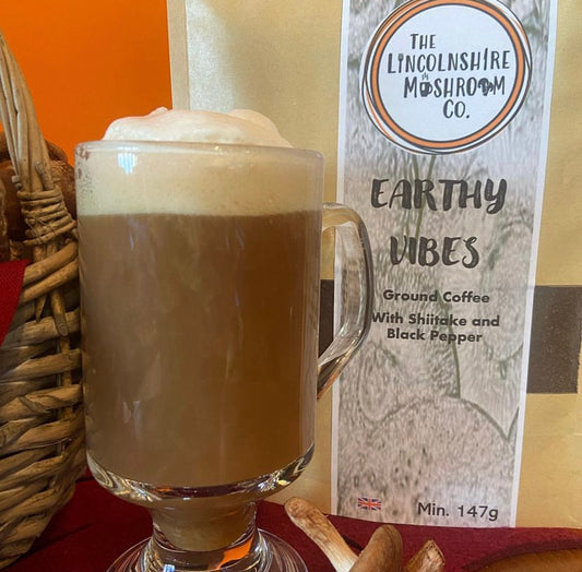 Earthy Vibes Shiitake & Black Pepper Ground Mushroom Coffee