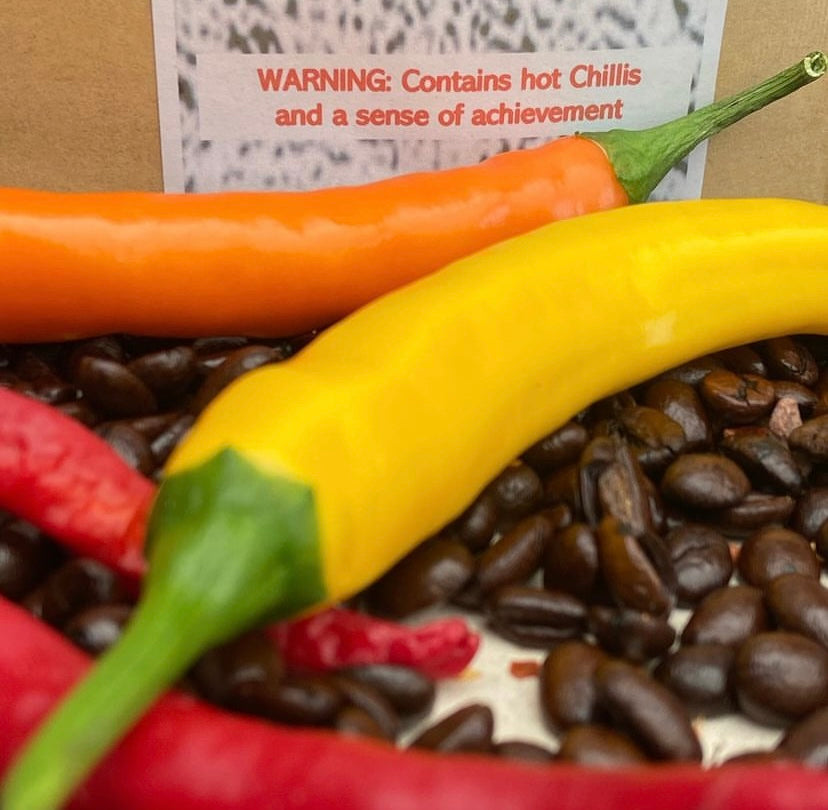 hot chilli coffee chillis coffee beans