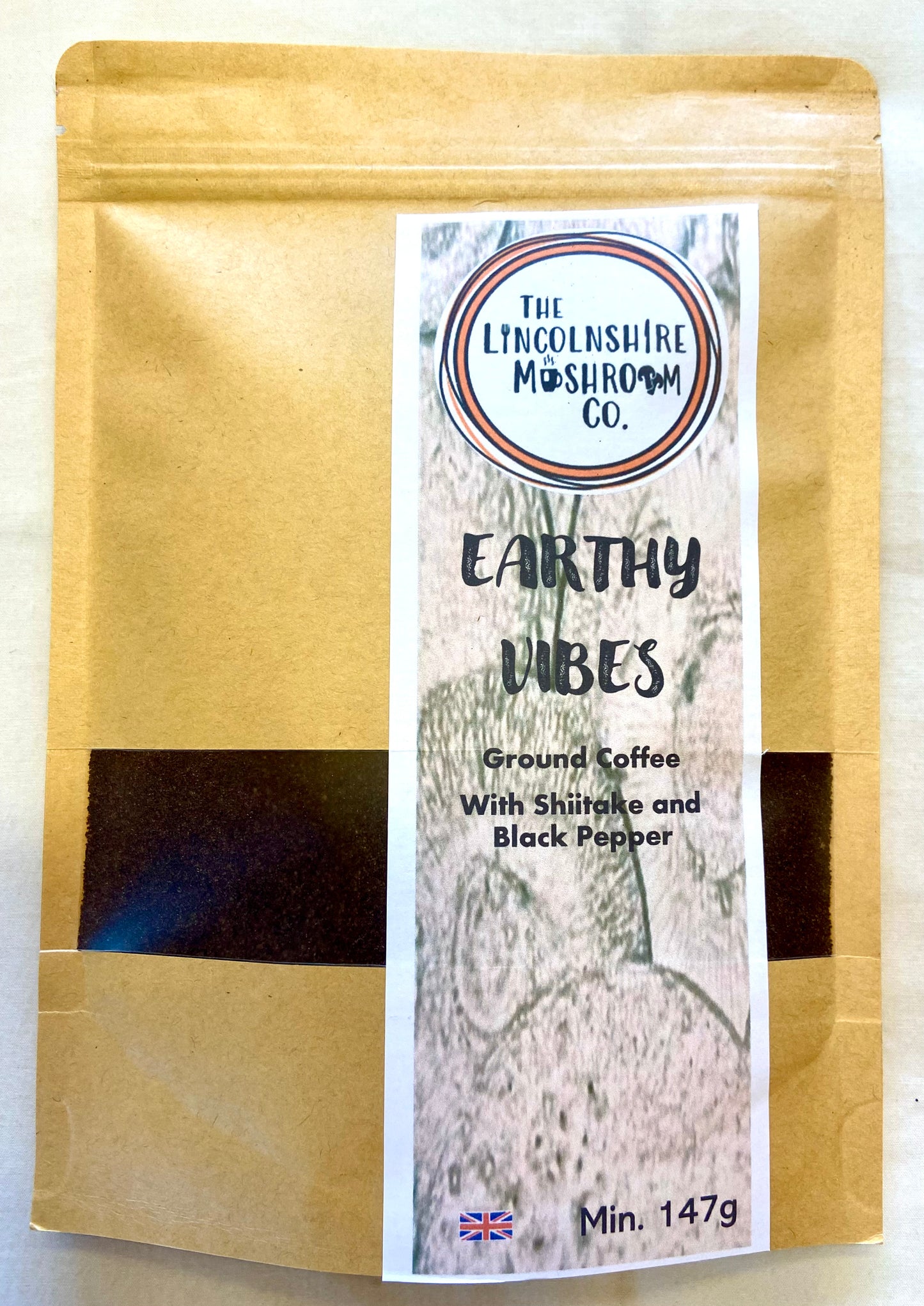 Earthy Vibes Shiitake & Black Pepper Ground Mushroom Coffee