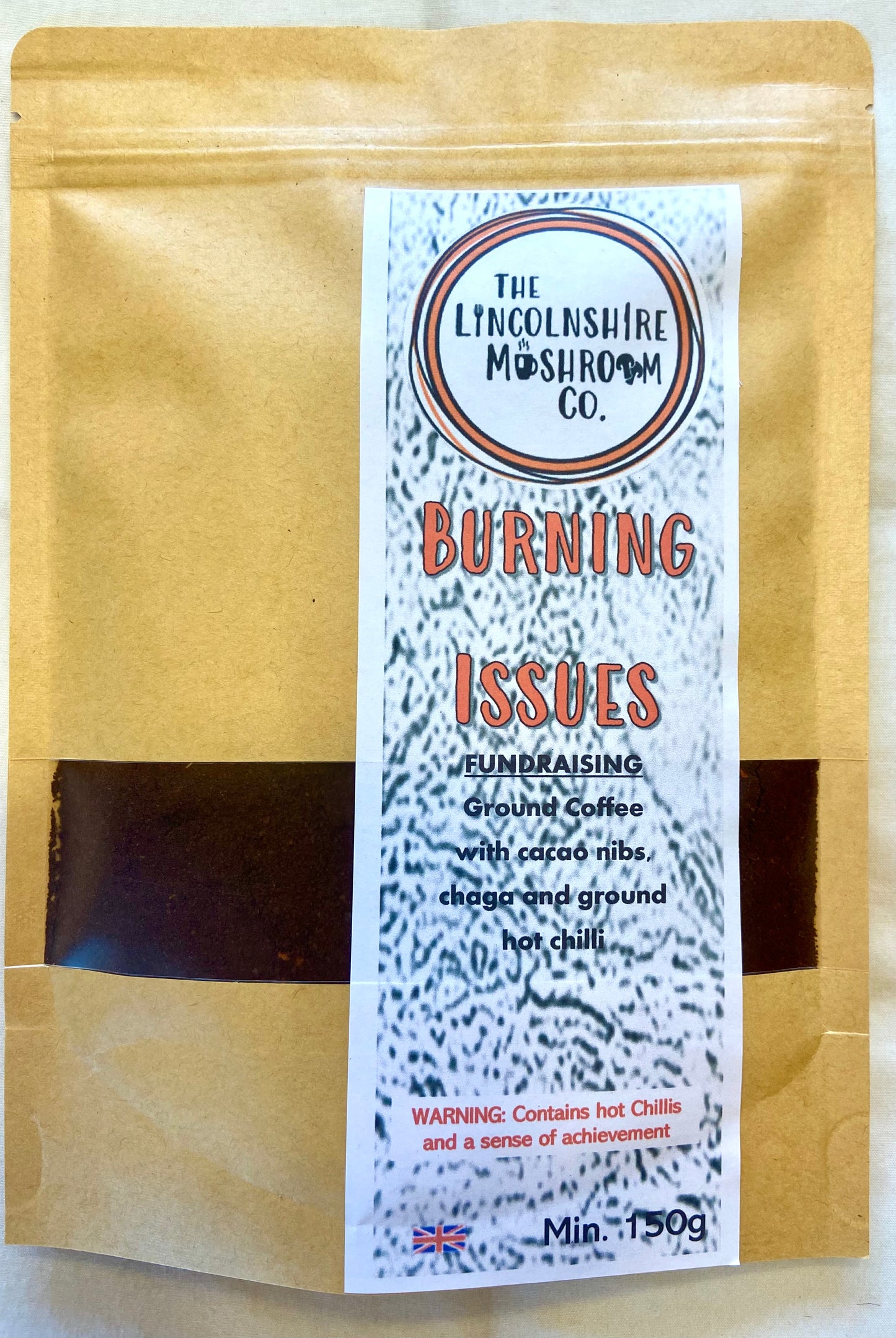 Burning Issues Chaga, Chilli & Cacao Ground Mushroom Coffee