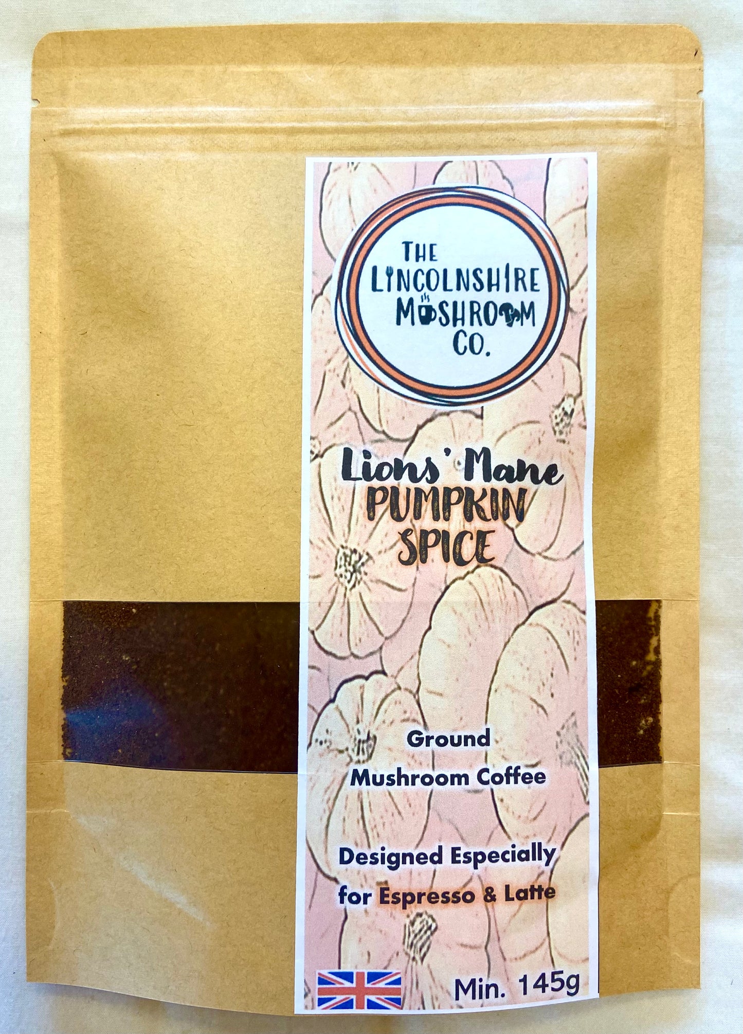Lion's Mane Pumpkin Spice Adaptogenic Ground Mushroom Coffee