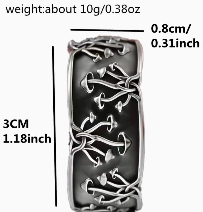 Gothic Style Mushroom Ring