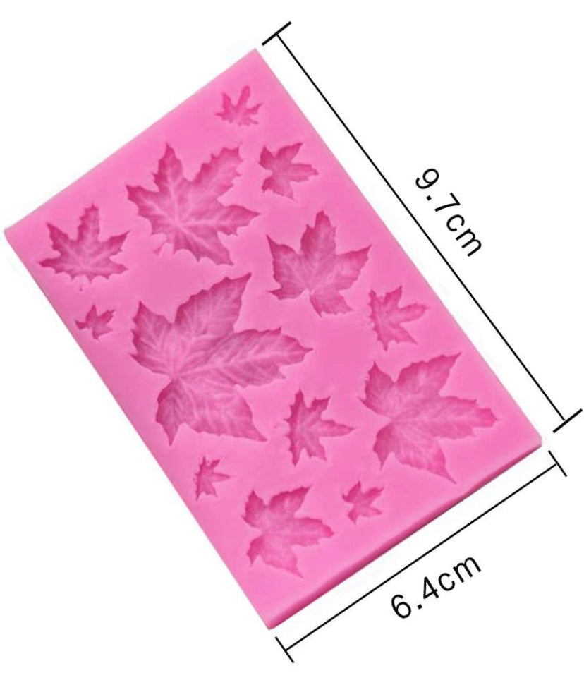 Mushroom & Forest Leaves Silicone Moulds (3 pack)