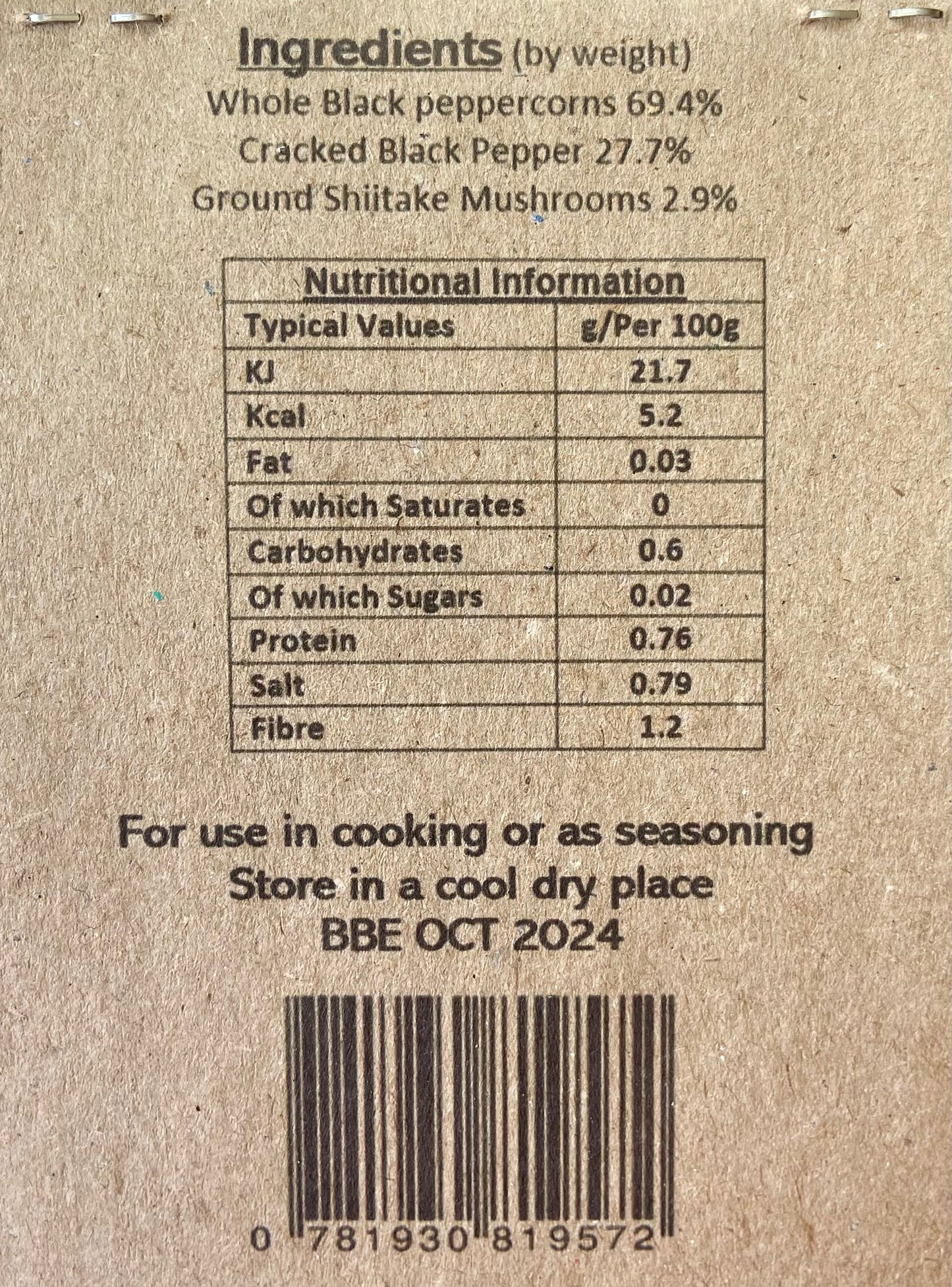 SO! Shiitake & Mixed Pepper Umami Grinding Mix