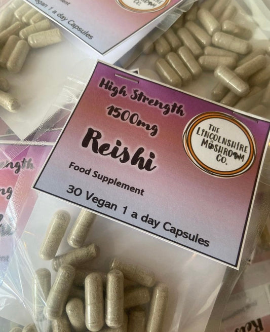 Reishi High Strength 1500mg Capsules- 30 pack