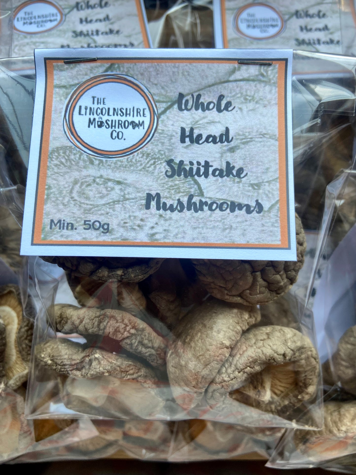 Whole Head Shiitake Mushrooms 20g or 50g