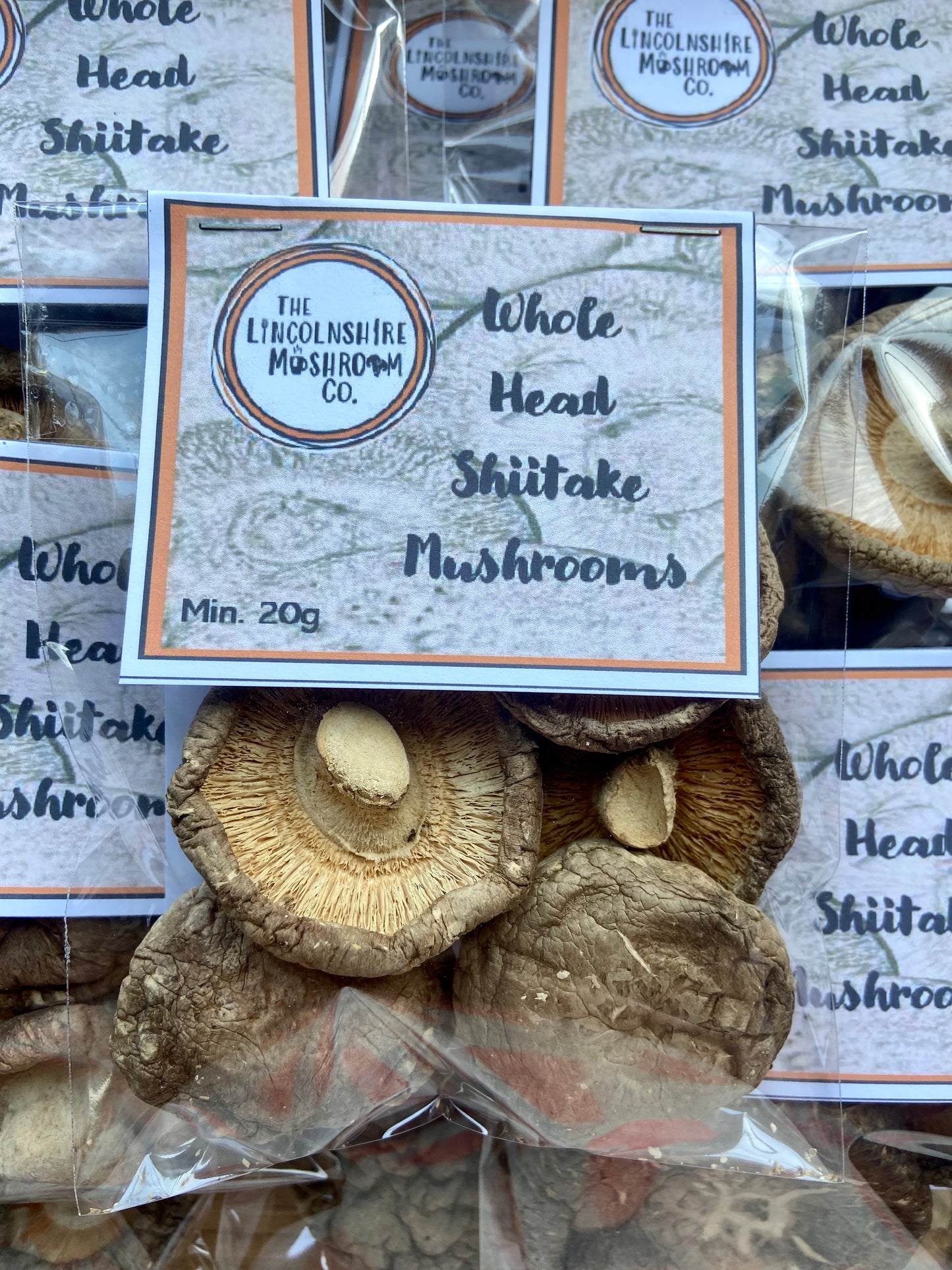 Whole Head Shiitake Mushrooms 20g or 50g