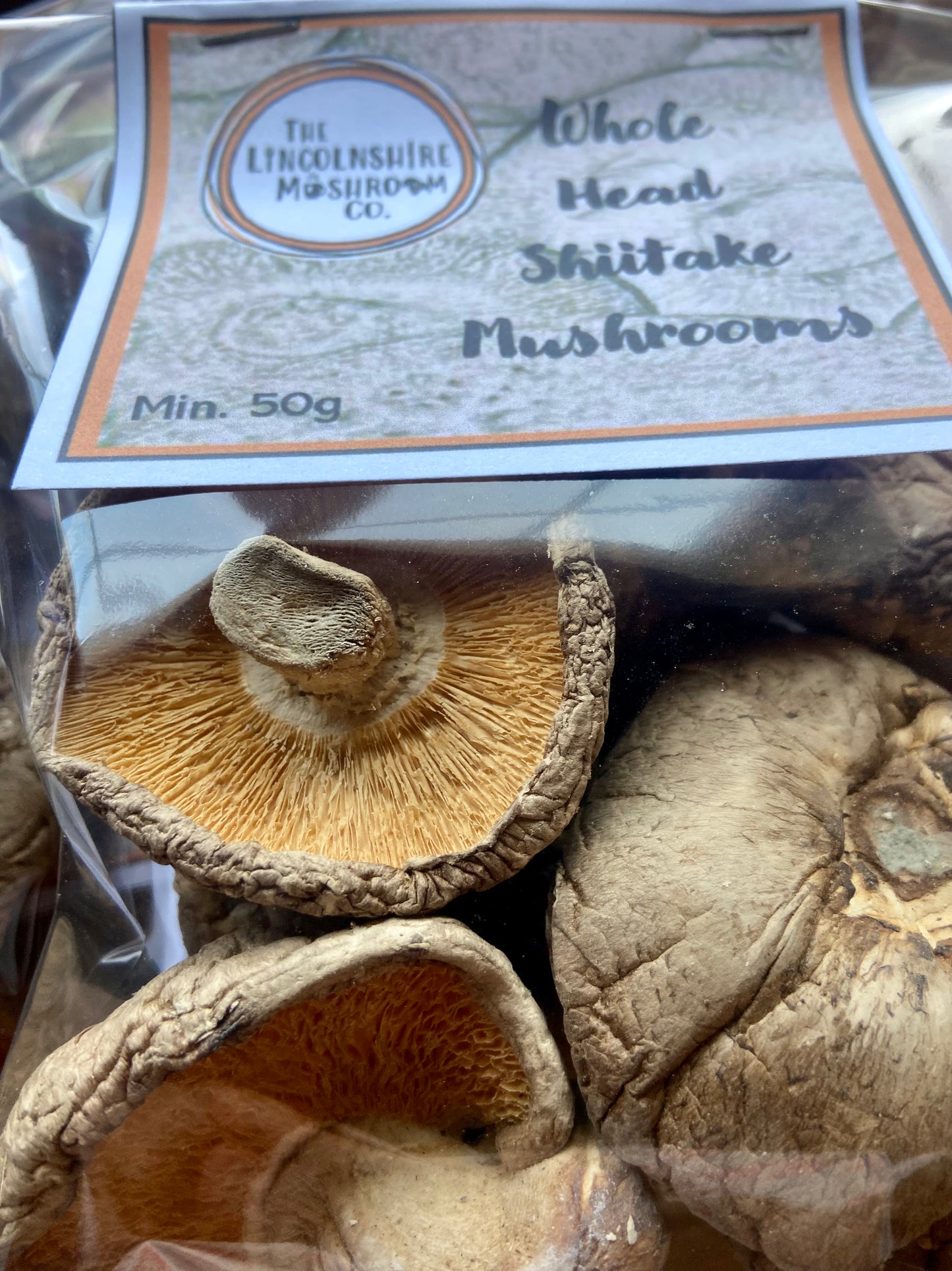 Whole Head Shiitake Mushrooms 20g or 50g