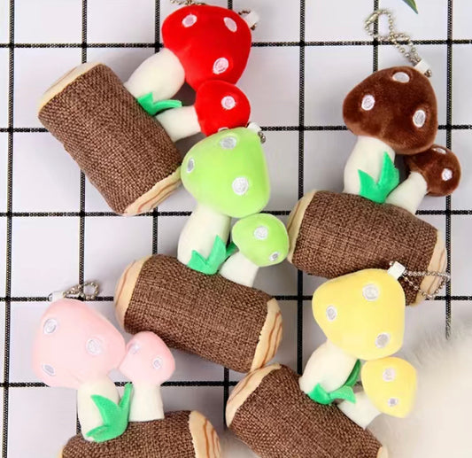 Large Keyring Plush Toadstool