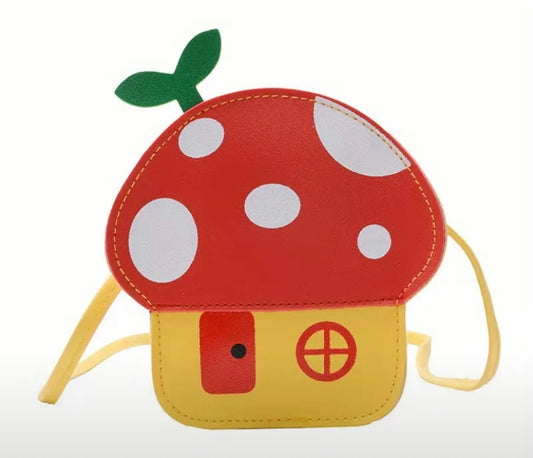 Children’s Cross Body Mushroom House Purse