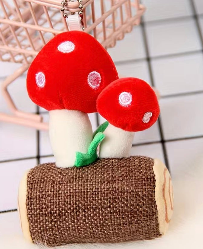 Large Keyring Plush Toadstool