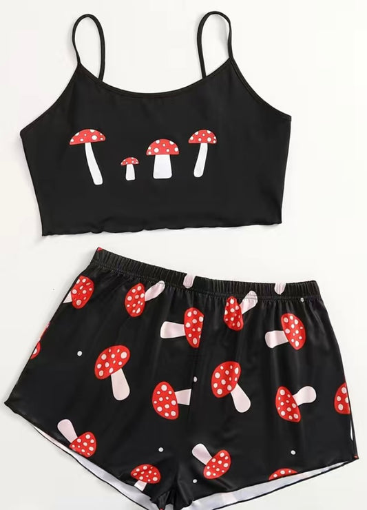 Toadstool Print Lounge Wear Set Size 14-18