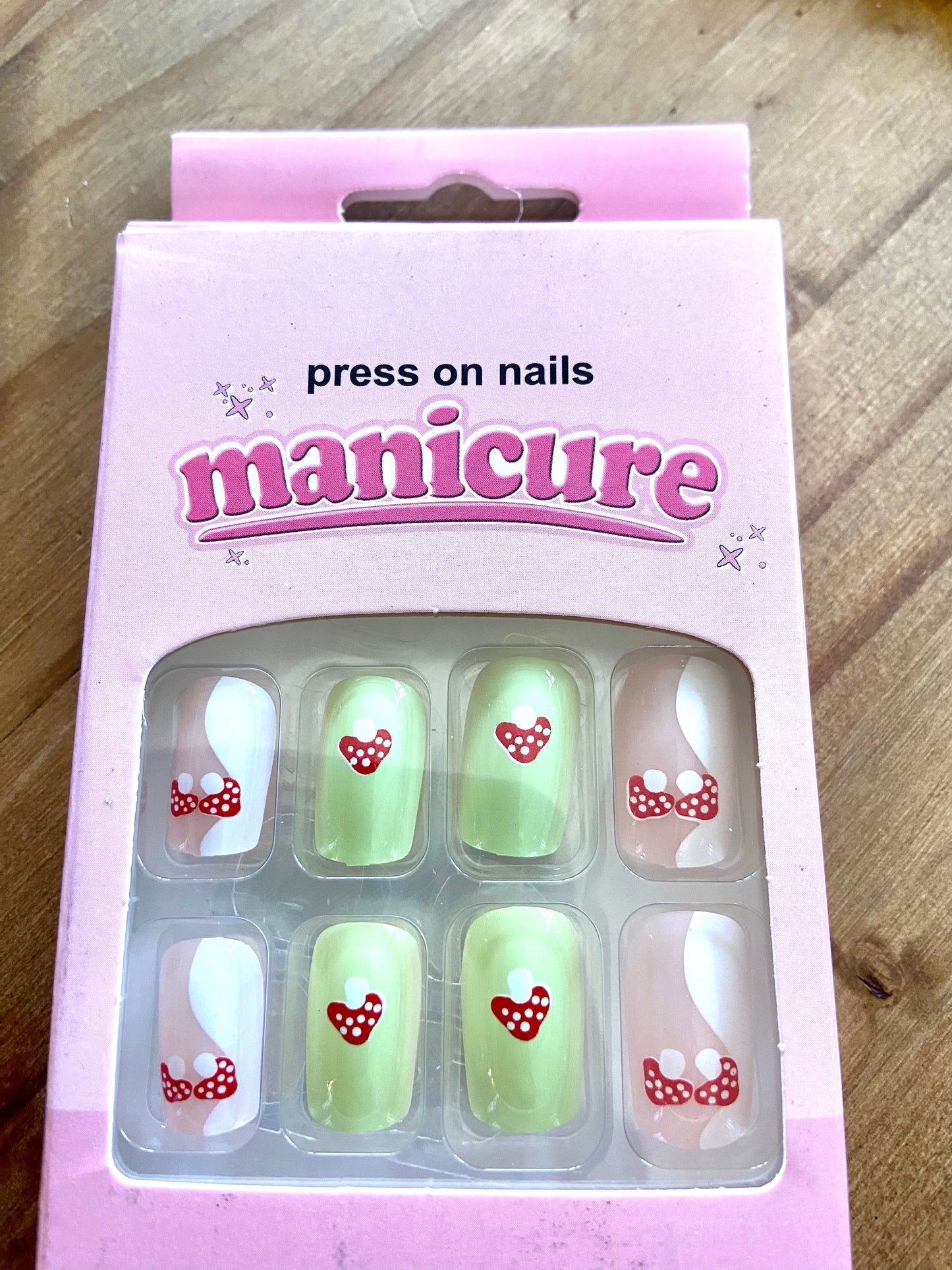 Cute Toadstool Press On Nails Kit