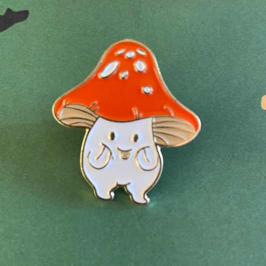 Cheeky Mushroom Pin Badge